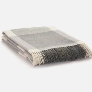 Steel Glynn Lambswool Throw Blanket