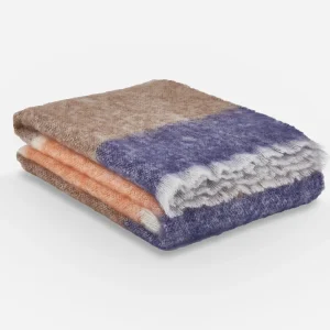 Tangerine Silare Mohair XThrow Blanket