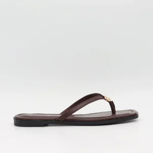 Sofija sandals with gold detail – Brown/gold