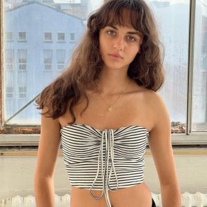 Moa top - black/white