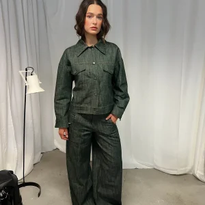 Olivina denim jacket - Blue/green