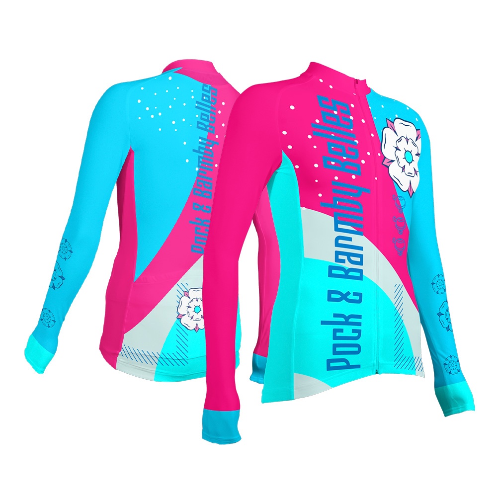 Pock and Barmby Belles Long Sleeve Cycling Jersey - Image 2