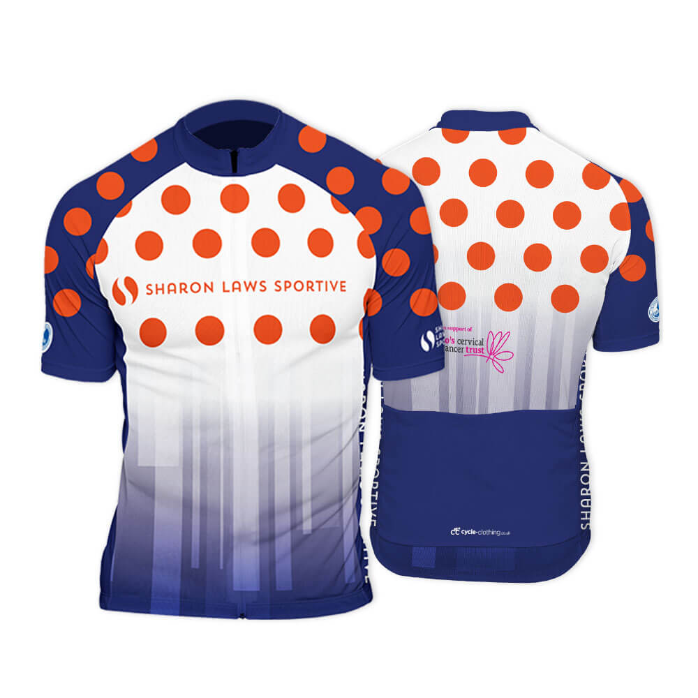 Sharon Laws Sportive Mens Club Cut Short Sleeve Cycling Jersey - Image 2